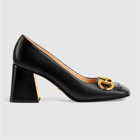 gucci block heel pump|gucci kitten heel pumps.